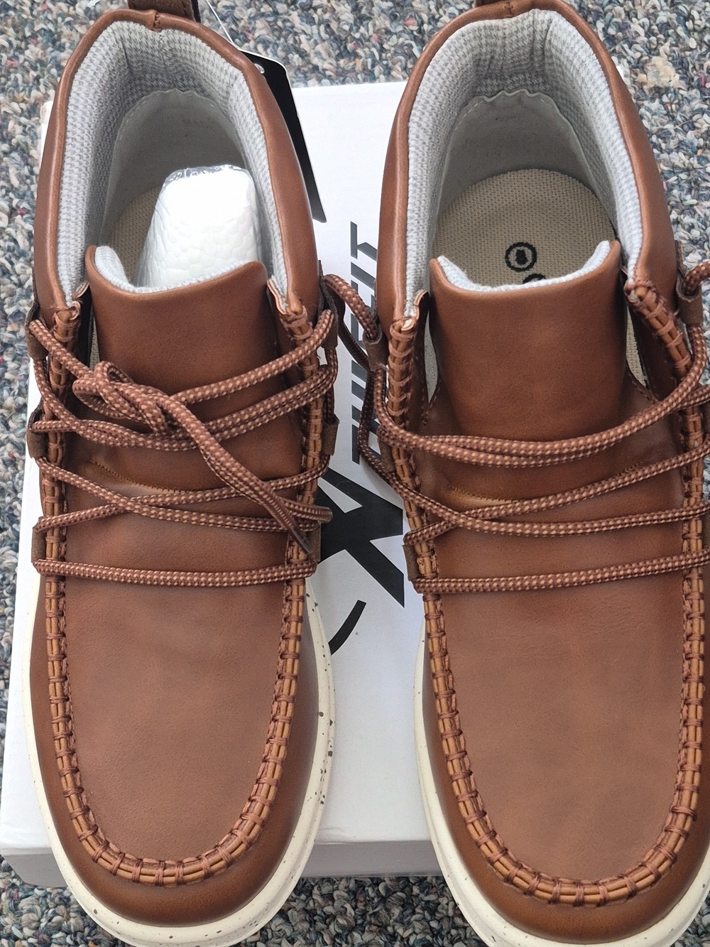 Women's Casual Brown Lace-Up Moccasin Sneakers